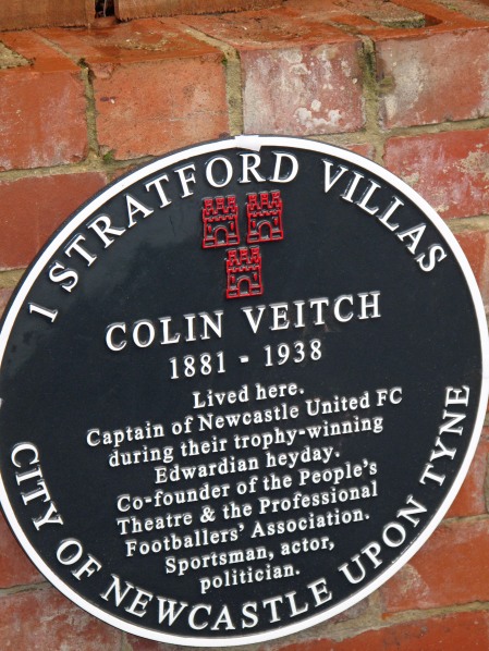 Colin Veith's commemorative plaque