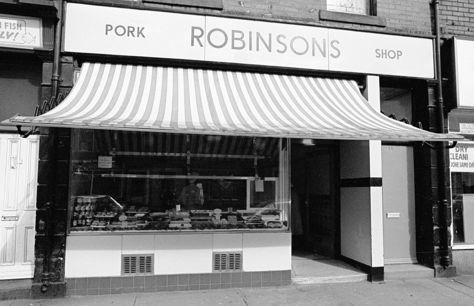 Robinson Pork Butchers in 1960s