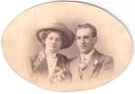 Nellie and Arthur Andrews on their wedding day