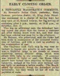 Article about Mary Dawson selling bread after 9.00pm